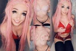 Belle Delphine Red Snapchat Shower Singing on leakfanatic.com