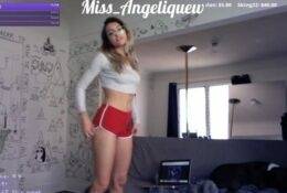Miss Angeliquew Twitch Streamer Booty Shorts Show on leakfanatic.com