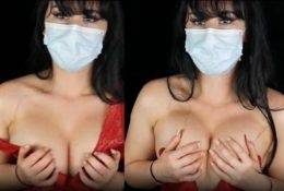 Masked ASMR Nude Topless Waiting For Cum on leakfanatic.com