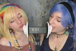 ASMR Twin Ear Licking Lesbian Edition on leakfanatic.com