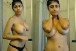 Mia Khalifa Private Shower Nude Porn Video on leakfanatic.com
