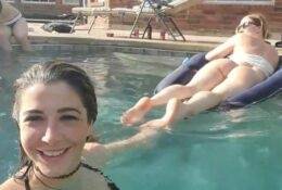 Twitch Steamer Pinksparklez Micro Bikini Flashing Ass Swimming Pool Video on leakfanatic.com