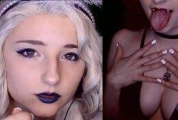 AftynRose ASMR Devil And Angel Roleplay Game Patreon Video on leakfanatic.com