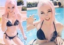 Belle Delphine Sexy Holiday Fun in the Pool Video on leakfanatic.com