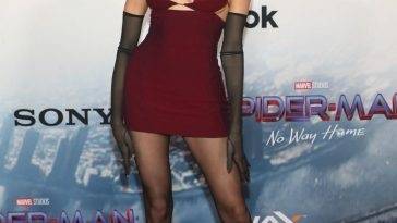 Madison Beer Flaunts Her Slender Figure at the LA Premiere of 1CSpider-Man: No Way Home 1D (4 Photos + Video) on leakfanatic.com