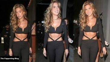 Busty Kara Del Toro Sends Pulses Racing in a Sexy Lace Up Pant and Low-Cut Top on leakfanatic.com