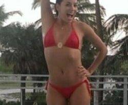 Eva Longoria Bikini Pool Pics In Miami on leakfanatic.com