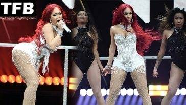 Saweetie Looks Hot on Stage at iHeartRadio Q102 19s Jingle Ball on leakfanatic.com