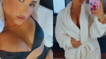 Demi Lovato Shows Off Her Tits on leakfanatic.com