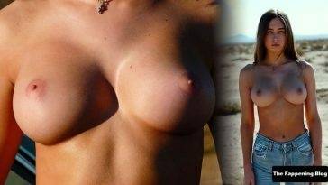 Elsie Hewitt Displays Her Natural Nude Boobs For Playboy on leakfanatic.com