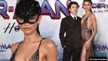 Zendaya Flaunts Her Small Tits at the LA Premiere of “Spider-Man: No Way Home” on leakfanatic.com