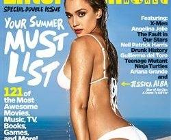 Jessica Alba In A Bikini On The Cover Of Entertainment Weekly on leakfanatic.com