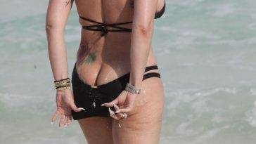 Shanna Moakler Kisses Her Boyfriend During a Swim in the Ocean on leakfanatic.com