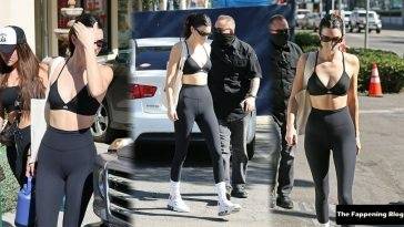 Kendall Jenner Shows Off Her Sexy Tits & Cameltoe in West Hollywood on leakfanatic.com