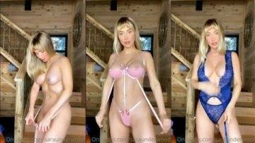 Sara Underwood Nude Lingerie Try On Video  on leakfanatic.com