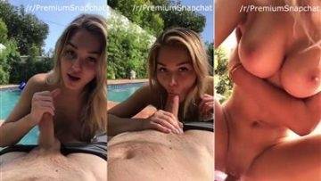 Heidi Grey Snapchat Fucking By the Pool  Video on leakfanatic.com