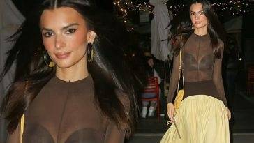 Emily Ratajkowski Puts The Fappening Figure on Display in a See-Through Top on leakfanatic.com