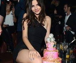 Victoria Justice Celebrates 21st Birthday In A Little Black Dress on leakfanatic.com