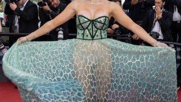 Tallia Storm Shows Off Her Sexy Tits at the 75th Annual Cannes Film Festival on leakfanatic.com