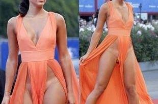 Giulia Salemi Crotch And Nipple Slips Dress Malfunction on leakfanatic.com