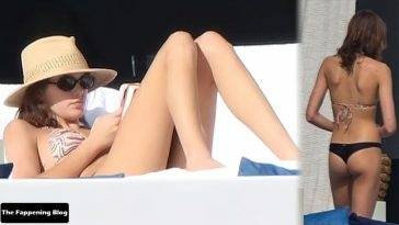 Kaia Gerber Displays Her Nice Butt in a Tiny Bikini in Cabo San Lucas on leakfanatic.com