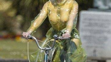 Maisie Williams Rides Bike On Set of New 18Sex Pistols 19 TV Series on leakfanatic.com