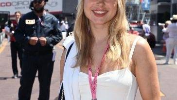 Kimberley Garner Displays Her Sexy Legs During the F1 Grand Prix of Monaco on leakfanatic.com