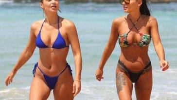 Ella Ding & Domenica Calarco Spend the Day at the Beach in Sydney on leakfanatic.com