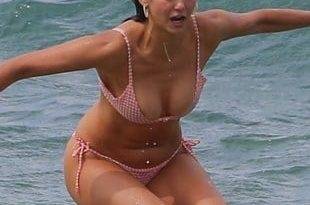 Nina Dobrev Bikini Beach Tits And Ass Pics on leakfanatic.com