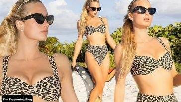 Paris Hilton Looks Hot in a Two-Piece on leakfanatic.com