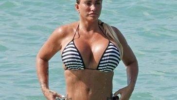 Katie Price Showcases Her Big Boobs in a Bikini While Enjoying Her Holiday in Thailand - Thailand on leakfanatic.com