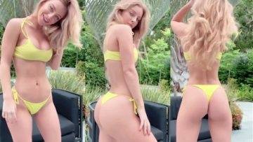 Daisy Keech Nude Dancing In Yellow Bikni Video  on leakfanatic.com
