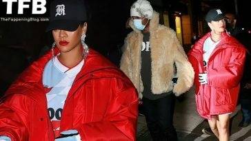 Rihanna & A$AP Rocky Hold Hands and Head to Dinner in New York - New York on leakfanatic.com