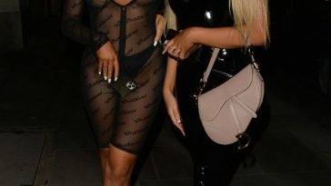 Jess & Eve Gale Head For a Night Out at Tape Nightclub in London on leakfanatic.com