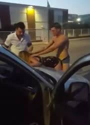 Two dudes fuck drunk girl on leakfanatic.com