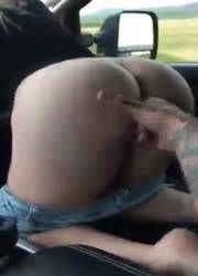 Fingering girl on a the highway on leakfanatic.com