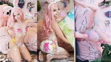 Belle Delphine  Ass Painting Video  on leakfanatic.com