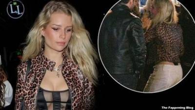 Lottie Moss Puts on a Sexy Display Stepping Out For a Night of Fun With Friends in London on leakfanatic.com