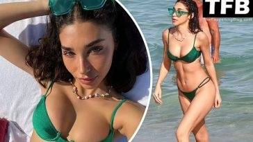 Chantel Jeffries Shows Off Her Sexy Bikini Body on the Beach in Miami on leakfanatic.com