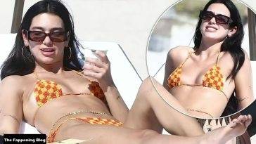 Dua Lipa Enjoys the Beach Life in Miami After Rehearsals on leakfanatic.com