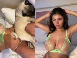 Matildem Mati Dog sucking Boobs  Porn Video on leakfanatic.com