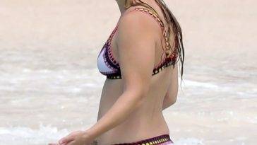 Billie Lourd Looks Hot in a Bikini on the Beach in St Barts on leakfanatic.com