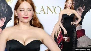 Haley Bennett Shows Off Her Sexy Boobs at the Premiere of 1CCyrano 1D in NYC on leakfanatic.com