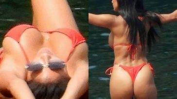 Nicole Scherzinger Gets the Temperatures Soaring on Holiday in Lake Como on leakfanatic.com