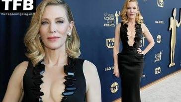 Cate Blanchett Displays Her Sexy Tits at the 28th Annual Screen Actors Guild Awards on leakfanatic.com