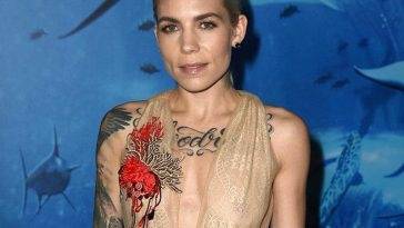 Skylar Grey Nipples in See Through Dress on leakfanatic.com