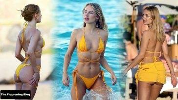 Kimberley Garner Looks Hot During Her Holidays in the Caribbean Island of St Barts on leakfanatic.com