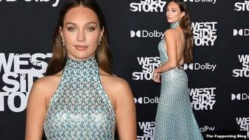 Maddie Ziegler Dazzles in a Beautiful Gown at the West Side Story Premiere in LA on leakfanatic.com