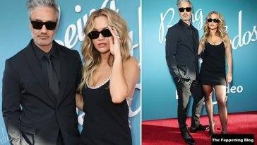 Rita Ora Stuns in a Sexy Black Dress at the 18Being The Ricardos 19 Premiere in Sydney on leakfanatic.com
