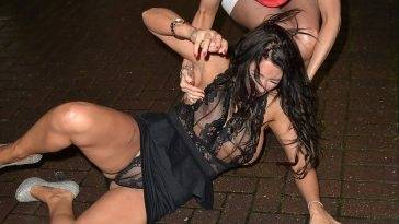 Drunk Simone Reed Upskirt In See Through Panties and Top on leakfanatic.com